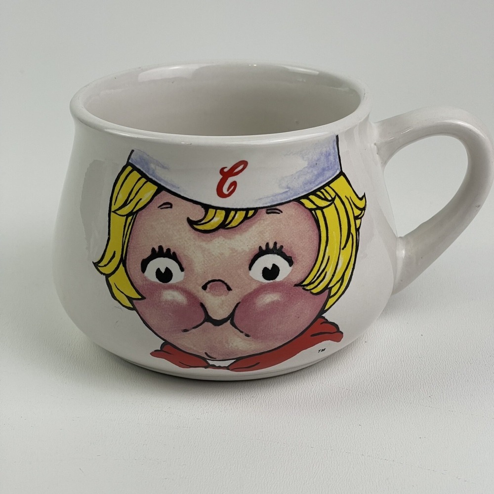 Vintage 1998 Campbell Soup Kid Collection Mug Cup Bowl Houston Harvest Gift